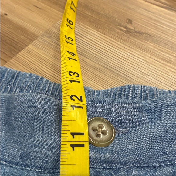 Lands’ End High Rise Tencel Fiber Pleated Wide Leg Pants Women’s 14 NWT - Picture 9 of 13